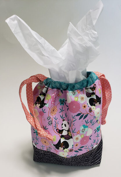 Panda Mug with Saucer and Quilted Bag - Image 2