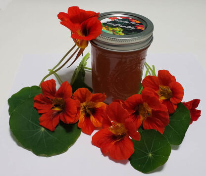 Green Grape and Nasturtium Flower Jelly 8 oz. - Image 2