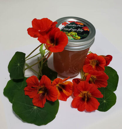 Green Grape and Nasturtium Flower Jelly 8 oz. - Image 4